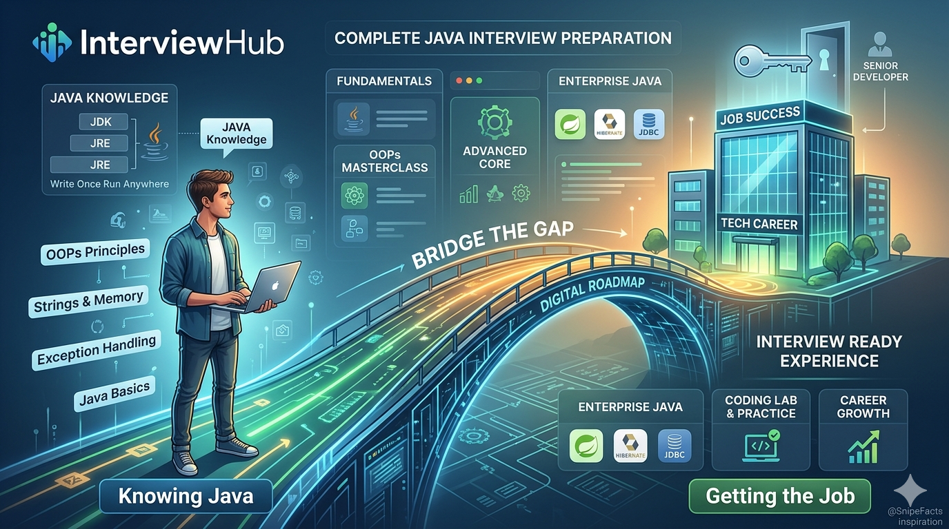 Comprehensive Java Interview Preparation Roadmap at InterviewHub.in - Bridge the Gap from Knowing to Getting the Job in 2026